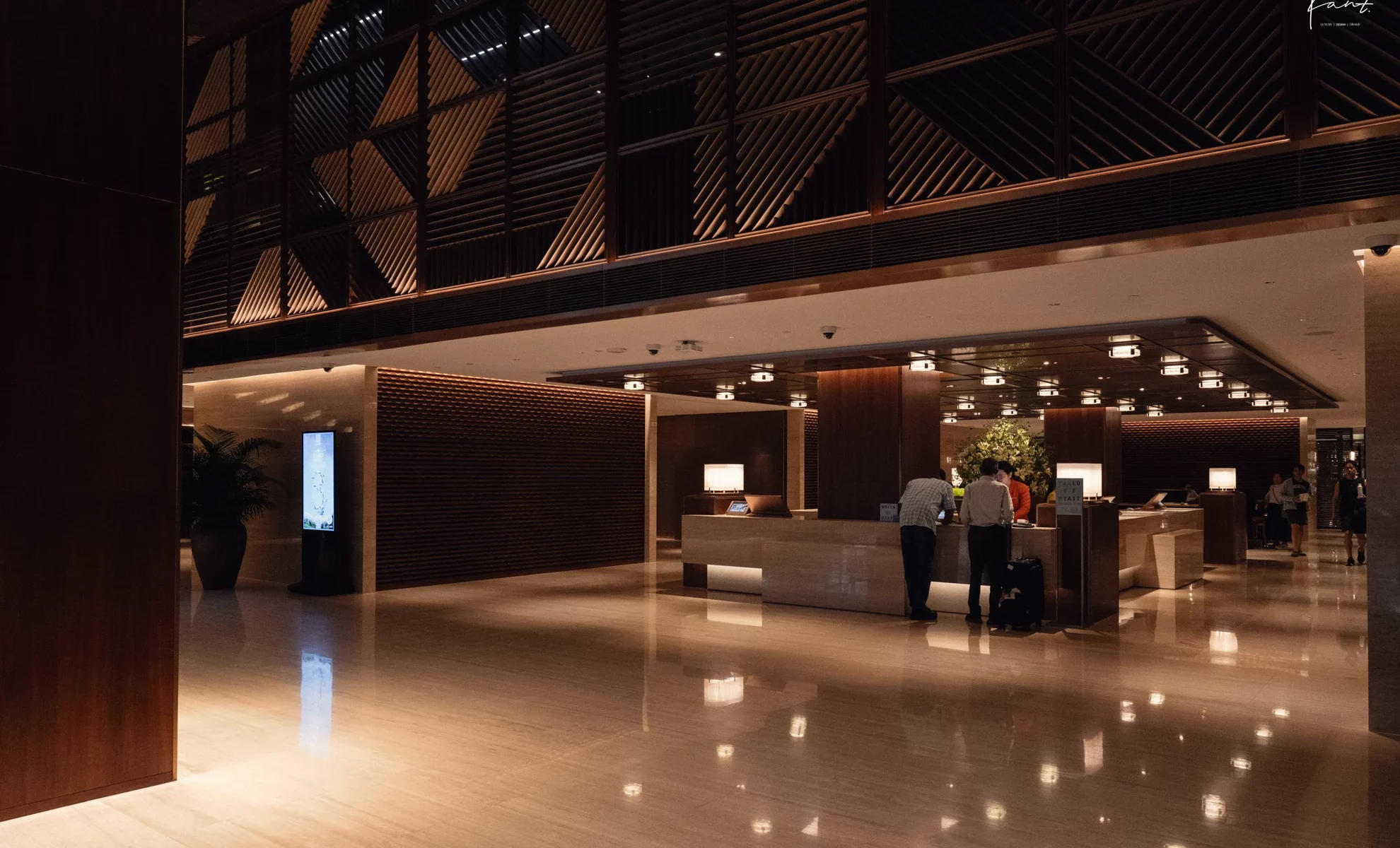 ล็อบบี้ของ Grand Hyatt Singapore หลังการรีโนเวต
